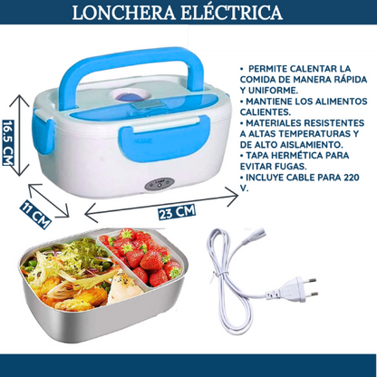 LONCHERA ELECTRICA AZUL - PORTA COMIDA